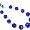 Beads, Lapis (natural), 3-5mm hand-cut Faceted Roundel, A grade, Mohs hardness 5-6. Sold per 7 Inches strand Royal Blue color beads. Lapis lazuli is a deep blue with a touch of purple and flecks of iron pyrite. Lapis consists of Lapis (blue, calcite (white streaks) and silver flakes of pyrite. Deep blue color gemstones are of best kind. 